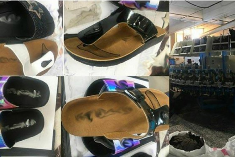 &Uuml;nl&uuml; bir markanın sahte logolu &uuml;r&uuml;nleri ele ge&ccedil;irildi