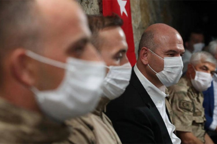 Bakan Soylu'dan Şırnak G&uuml;ney&ccedil;am Jandarma Karakol Komutanlığına ziyaret