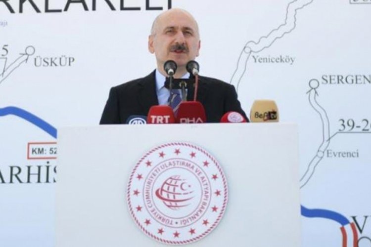 Bakan Karaismailoğlu a&ccedil;ıkladı! 2022 yılı ilk &ccedil;eyreğinde bitirilmesi hedefleniyor