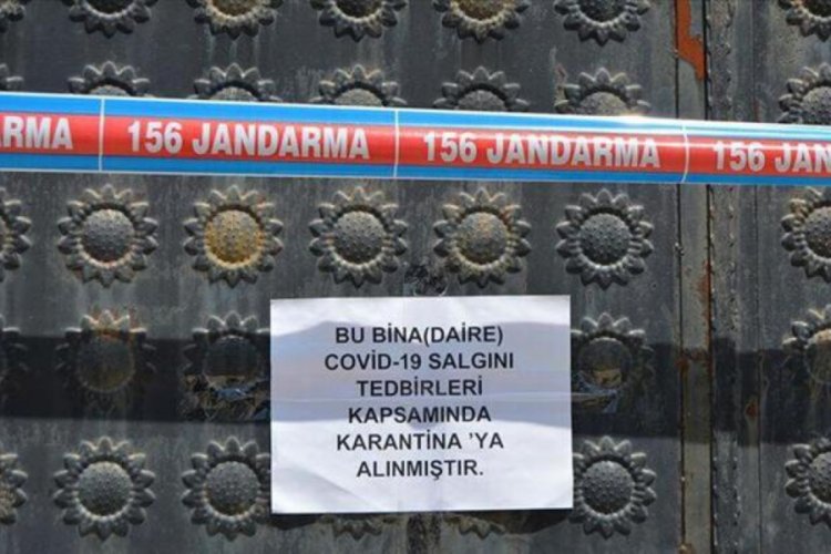 Gaziantep'te 9 ev karantinaya alındı