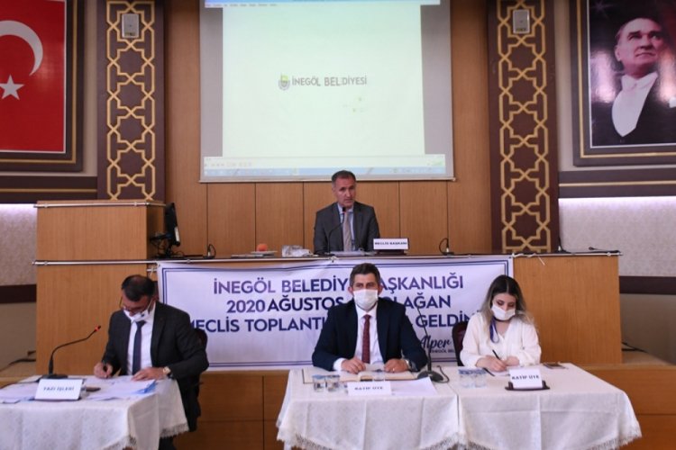 Bursa İnegöl Belediyesi ağustos ayı meclis toplantısı yapıldı