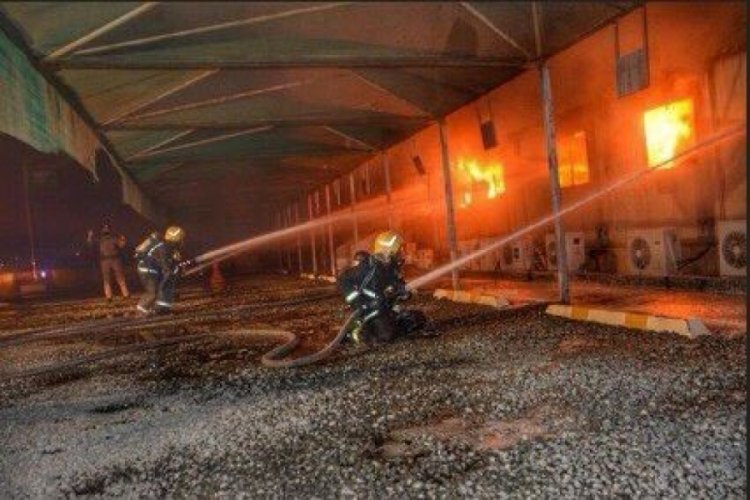 Suudi Arabistan'da tren istasyonundaki yangına ilişkin a&ccedil;ıklama