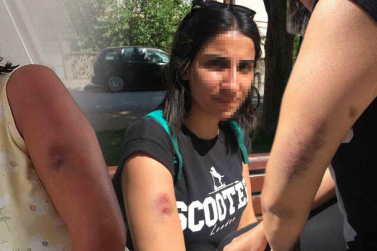 Kız kardeşler belediye otob&uuml;s&uuml;nde darbedildi!