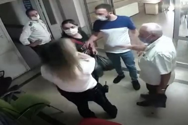Hastanede kadın g&uuml;venlik g&ouml;revlisine saldırı