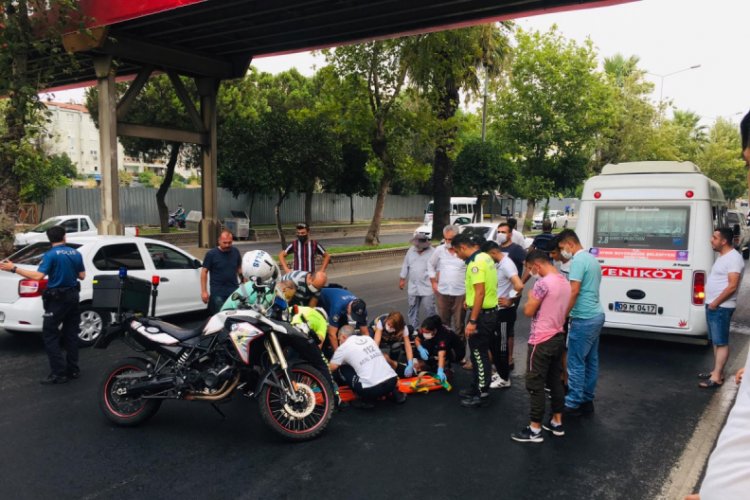 Aydın'da trafik kazasında 1 polis memuru yaralandı