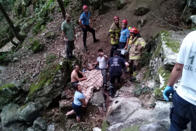 Bursa'da itfaiyeden nefes kesen kurtarma