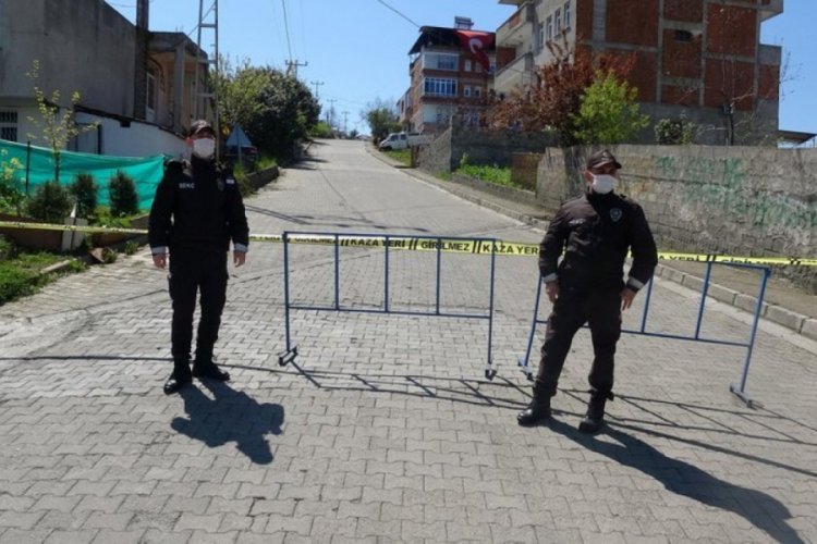 Trabzon'da bir mahalle karantinaya alındı