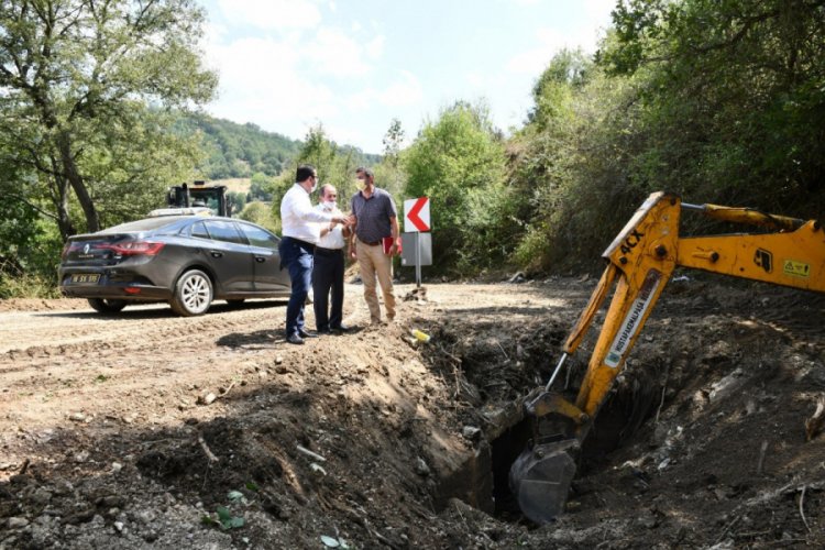 Bursa'da dolu ve sel felaketini yaşayan mahallelerin yaraları sarıldı