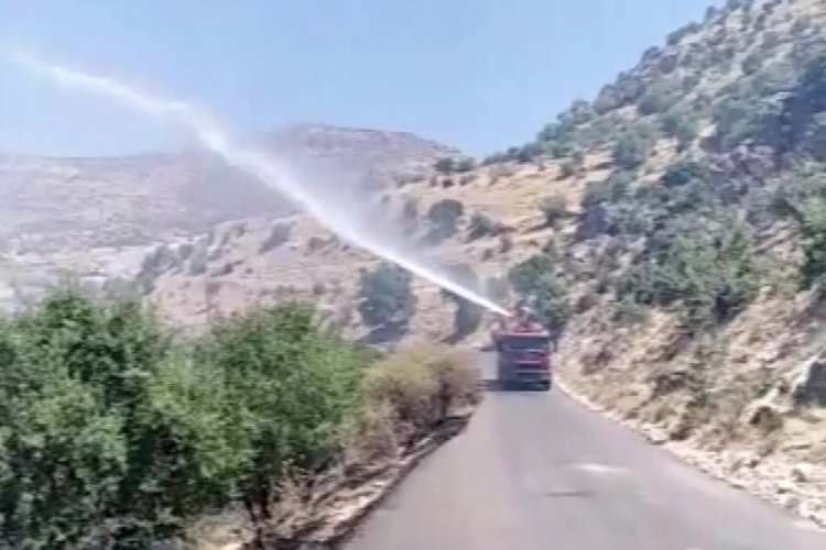 Yangında 10 d&ouml;n&uuml;ml&uuml;k bah&ccedil;e zarar g&ouml;rd&uuml;