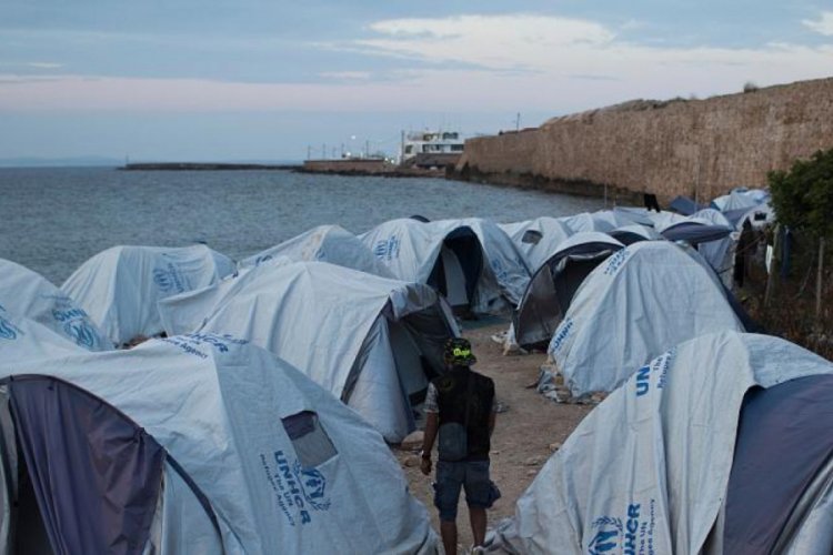 Sakız Adası'nda bulunan sığınmacı kampında ilk Covid-19 vakası