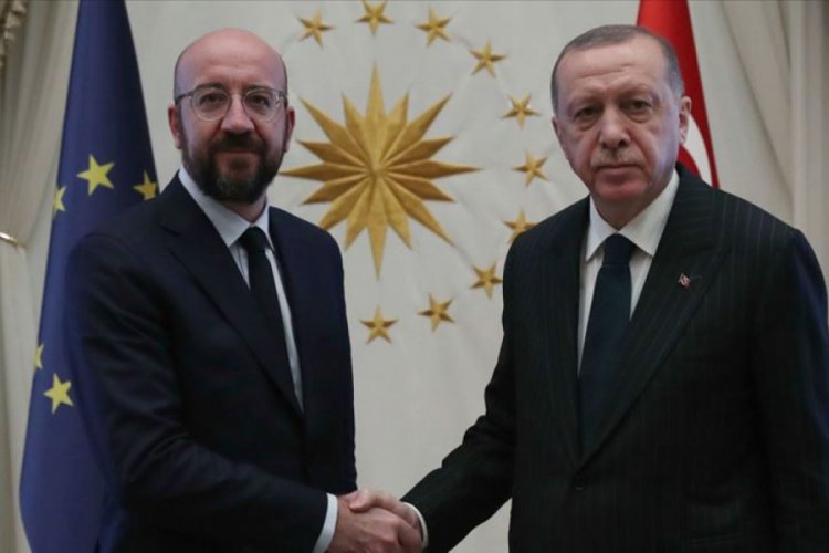 Cumhurbaşkanı Erdoğan, AB Konseyi Başkanı ile g&ouml;r&uuml;şt&uuml;