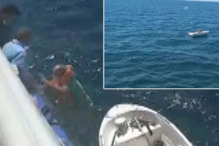 Marmara'nın ortasında 3 g&uuml;n yardım bekledi!