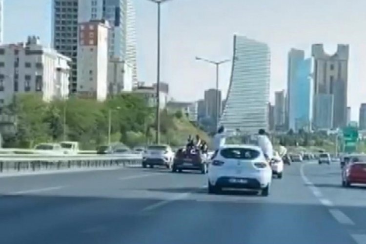 D&uuml;ğ&uuml;n konvoyunda y&uuml;rekleri ağza getiren anlar