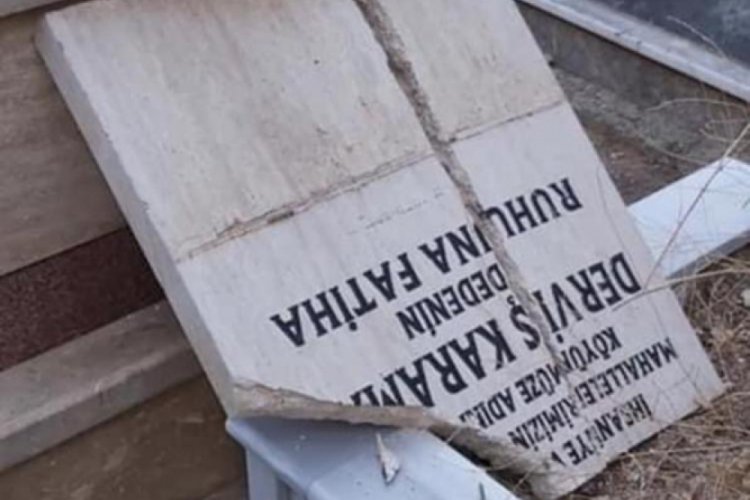 Bursa'da mezarlığı talan ettiler! (&Ouml;ZEL HABER)
