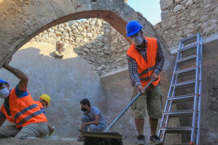 Be&ccedil;in Antik Kenti'nde 7 asırlık sarnı&ccedil; bulundu