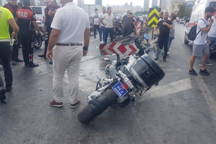 TEM'de kaza yapan yunus polisleri ağır yaralandı