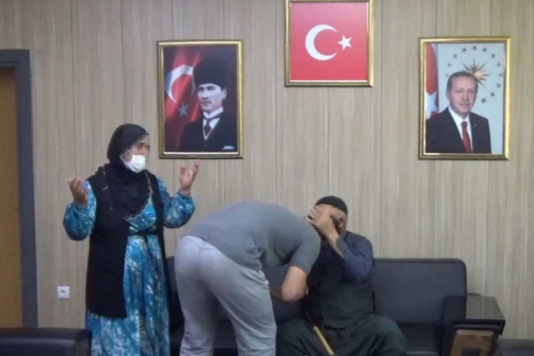 İkna yoluyla teslim olan PKK'lı, ailesiyle buluştu