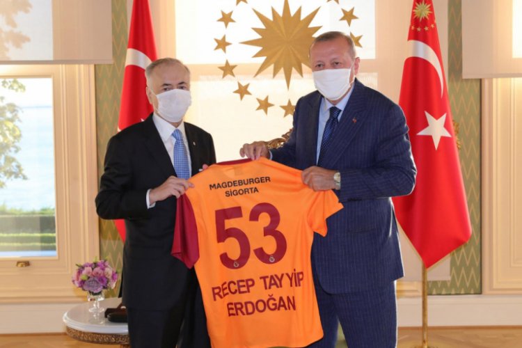 Cumhurbaşkanı Erdoğan, Galatasaray Başkanı Cengiz'i kabul etti