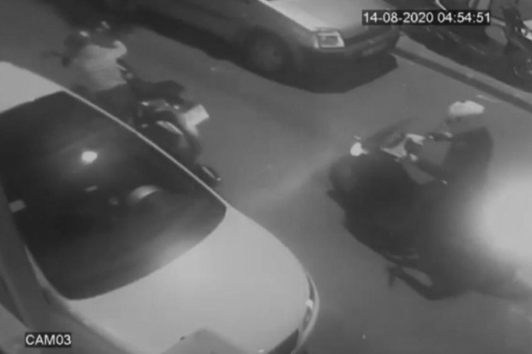 Motosikleti bir bu&ccedil;uk dakikada b&ouml;yle &ccedil;aldılar