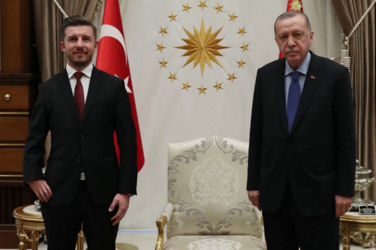 Cumhurbaşkanı Erdoğan, B&uuml;y&uuml;kel&ccedil;i Alagi&ccedil;'i kabul etti