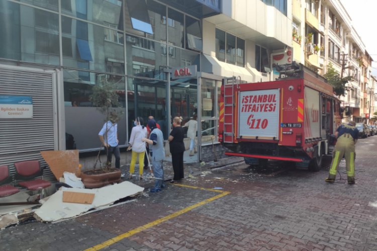 Hastanenin tavanı &ccedil;&ouml;kt&uuml;: 1 yaralı