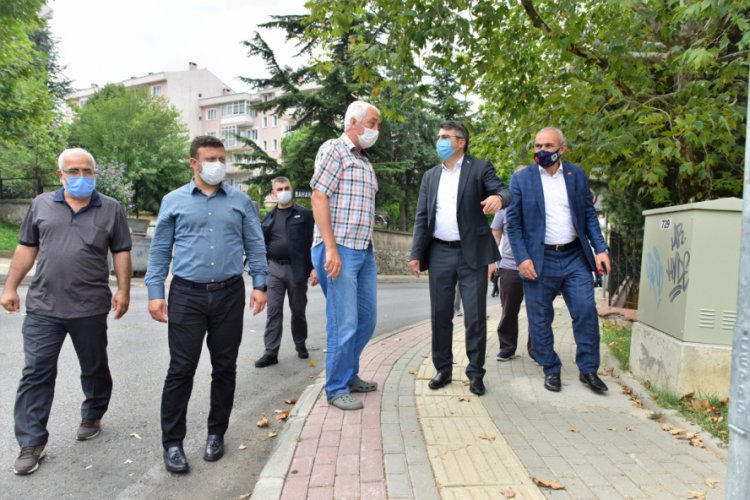 Bursa Yıldırım Belediye Başkanı Yılmaz'dan mahalle ziyareti&nbsp;