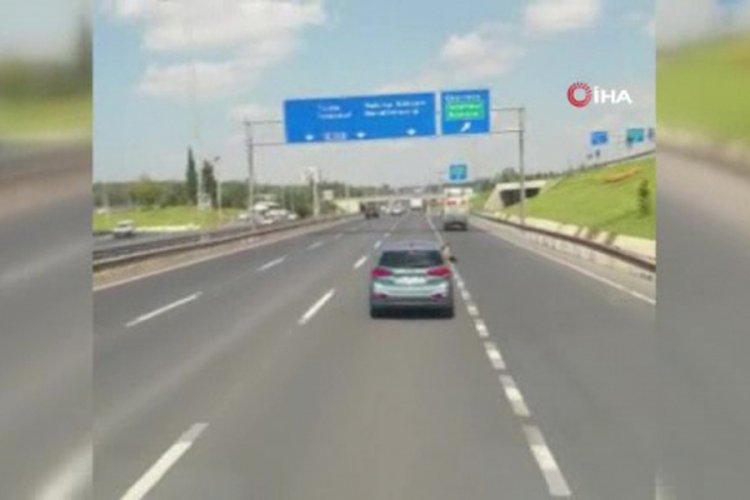 Dakikalarca s&uuml;ren tehlikeli yolculuk kamerada