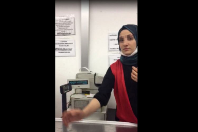 Bursa'da market &ccedil;alışanlarından maske saldırısı (&Ouml;ZEL HABER)