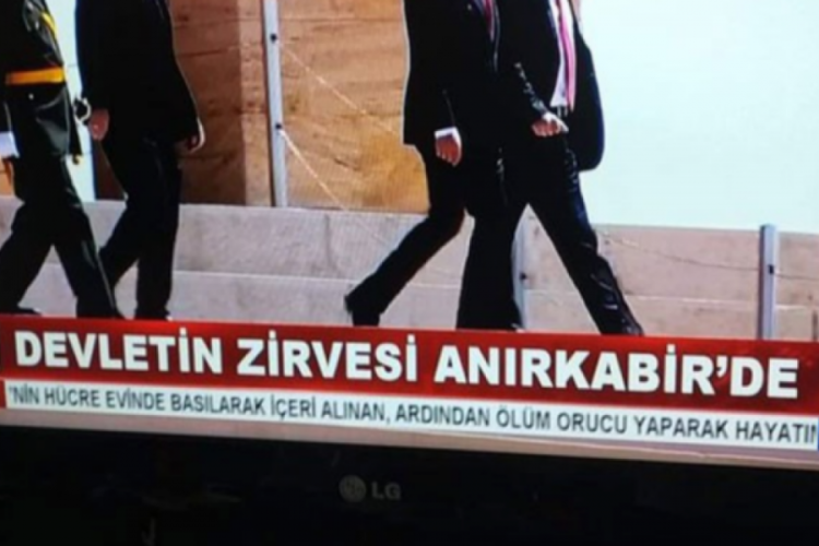 Akit TV'den tepki &ccedil;eken yazım hatası: Anıtkabir yerine 'Anırkabir' yazdılar
