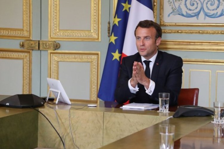 Macron: T&uuml;rkiye'ye kırmızı &ccedil;izgi politikası uyguluyoruz