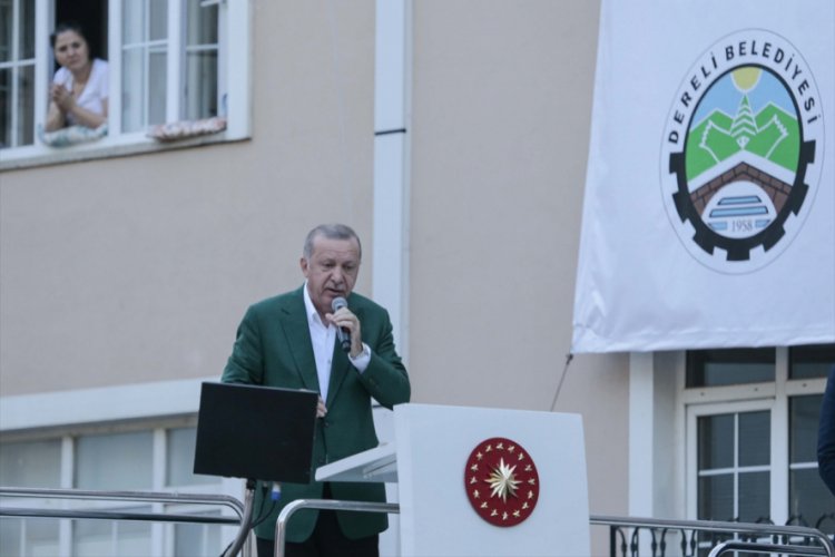 Cumhurbaşkanı Erdoğan a&ccedil;ıkladı: Afetten zarar g&ouml;ren esnafa 50 bin lira hibe