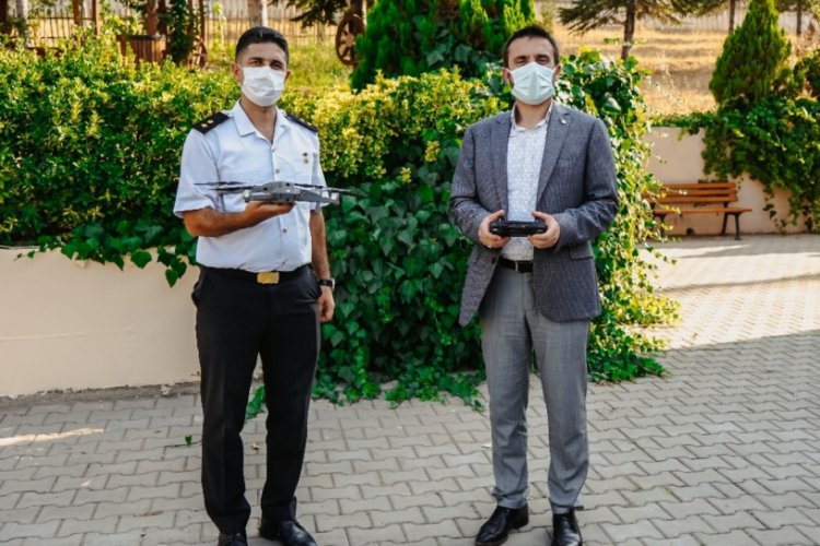 Bursa Kestel Belediyesi'nden İlçe Jandarma Komutlanlığı'na insansız hava aracı