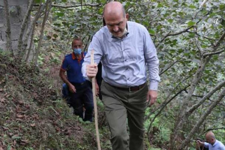 Bakanlar Soylu ve Karaismailoğlu Giresun'da incelemelerde bulundu