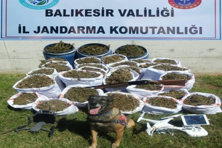 Balıkesir'de  318 kilo kubar esrar ele ge&ccedil;irdi