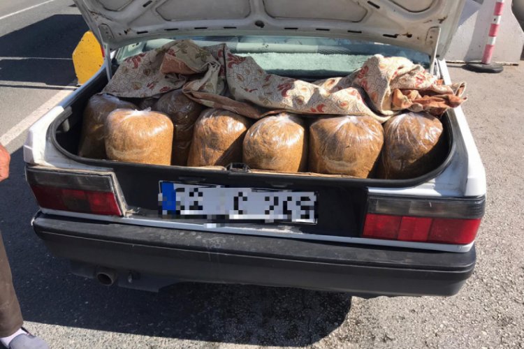 Elazığ'da 161 kilo kaçak tütün ele geçirildi