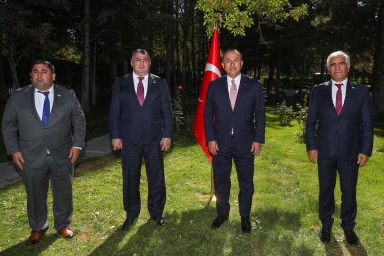 Bakan &Ccedil;avuşoğlu, Kassanov'u kabul etti