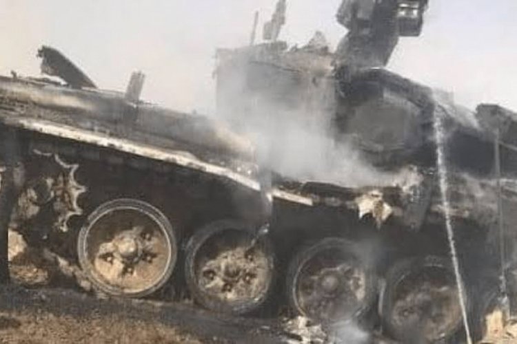 Rusya'da tank yanarak k&uuml;l oldu