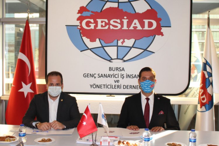Bursa Gen&ccedil; Sanayici İş İnsanları ve Y&ouml;neticileri Derneği Refik &Ouml;zen'i ağırladı
