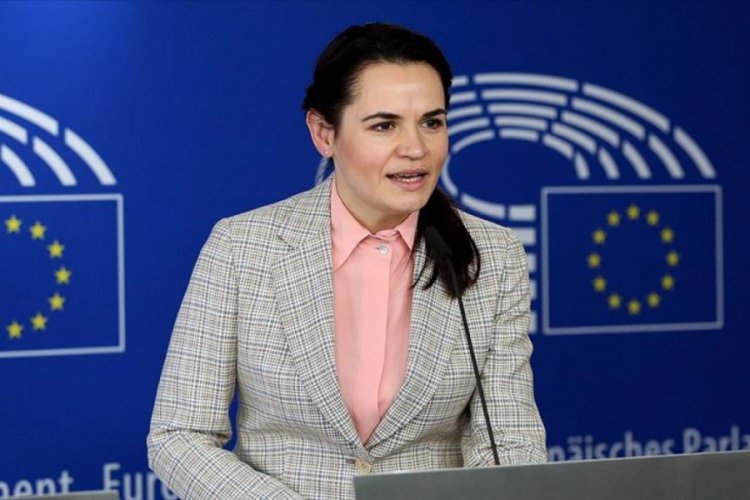 Belaruslu muhalif lider Tikhanovskaya Br&uuml;ksel'de destek arayışında