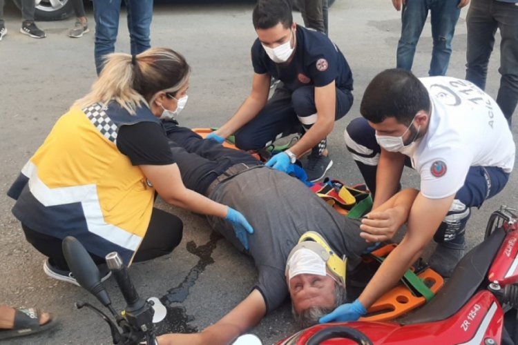 Adıyaman'da otomobil ile motosiklet &ccedil;arpıştı
