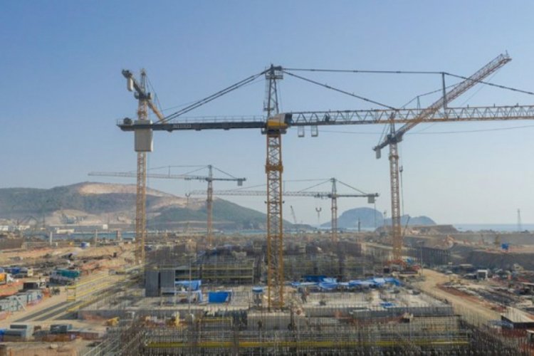 Akkuyu'nun ikinci &uuml;nitesinde reakt&ouml;r ve t&uuml;rbin binalarının temeli atıldı