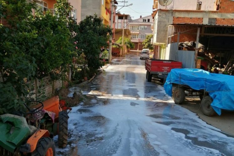 Bursa İznik sokakları koronaya karşı dezenfekte ediliyor
