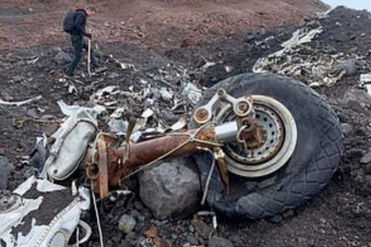 İkinci D&uuml;nya Savaşı'nda d&uuml;şen ABD u&ccedil;ağının enkazı 76 yıl sonra g&uuml;n y&uuml;z&uuml;ne &ccedil;ıktı