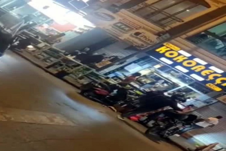İki grubun birbirine girdiği anlar kamerada