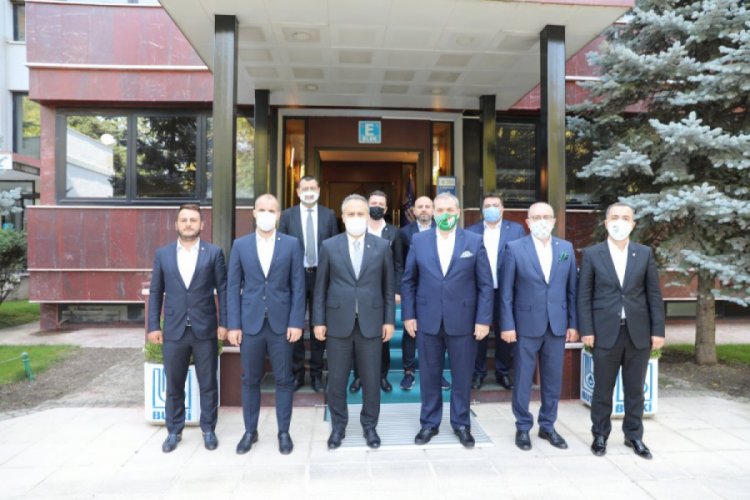 Bursaspor'dan Başkan Aktaş'a ziyaret!