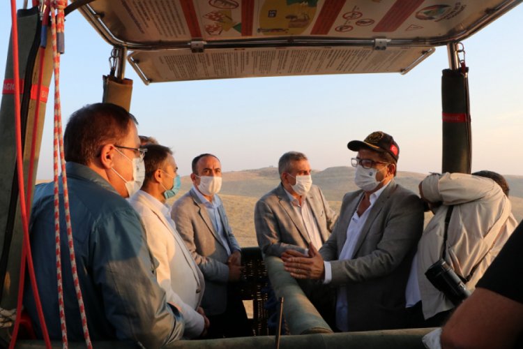 G&ouml;beklitepe'de sıcak hava balonu test u&ccedil;uşu yapıldı