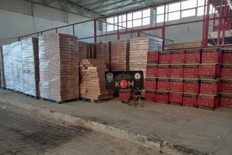 Adana'da 4 milyon 50 bin liralık ka&ccedil;ak sigara ve kahve ele ge&ccedil;irildi