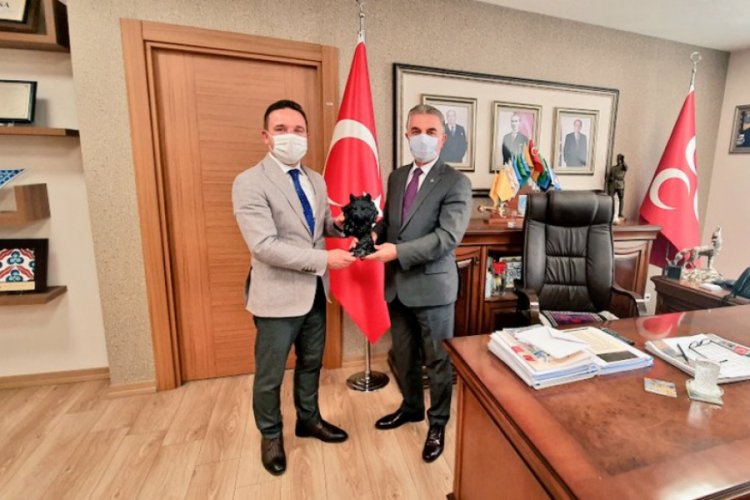 AK Parti Bursa Milletvekili Atilla &Ouml;d&uuml;n&ccedil;'ten MHP'ye ziyaret