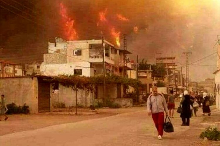 Suriye'deki orman yangınları söndürülemiyor: 2 ölü, 70 yaralı
