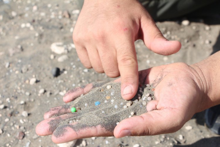 'Plastik ham maddesi sahil kumlarına karıştı; bir avu&ccedil; kumda 200 tane var'